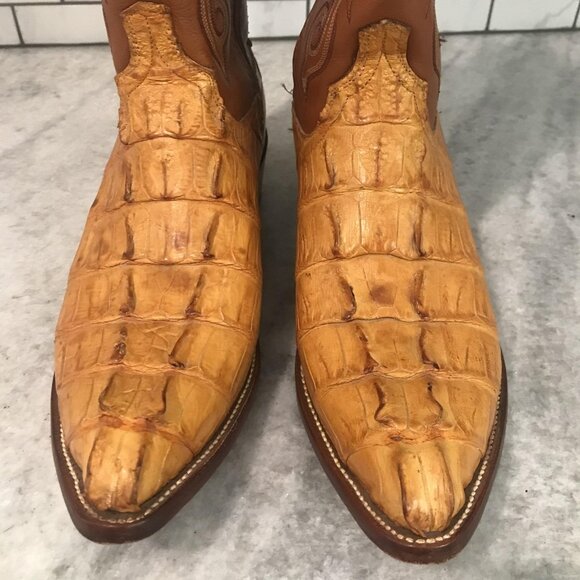Lucchese Caiman Tail Hornback Boots Mens Size 12 D Cowboy Western 2000 Buffalo - Picture 3 of 15